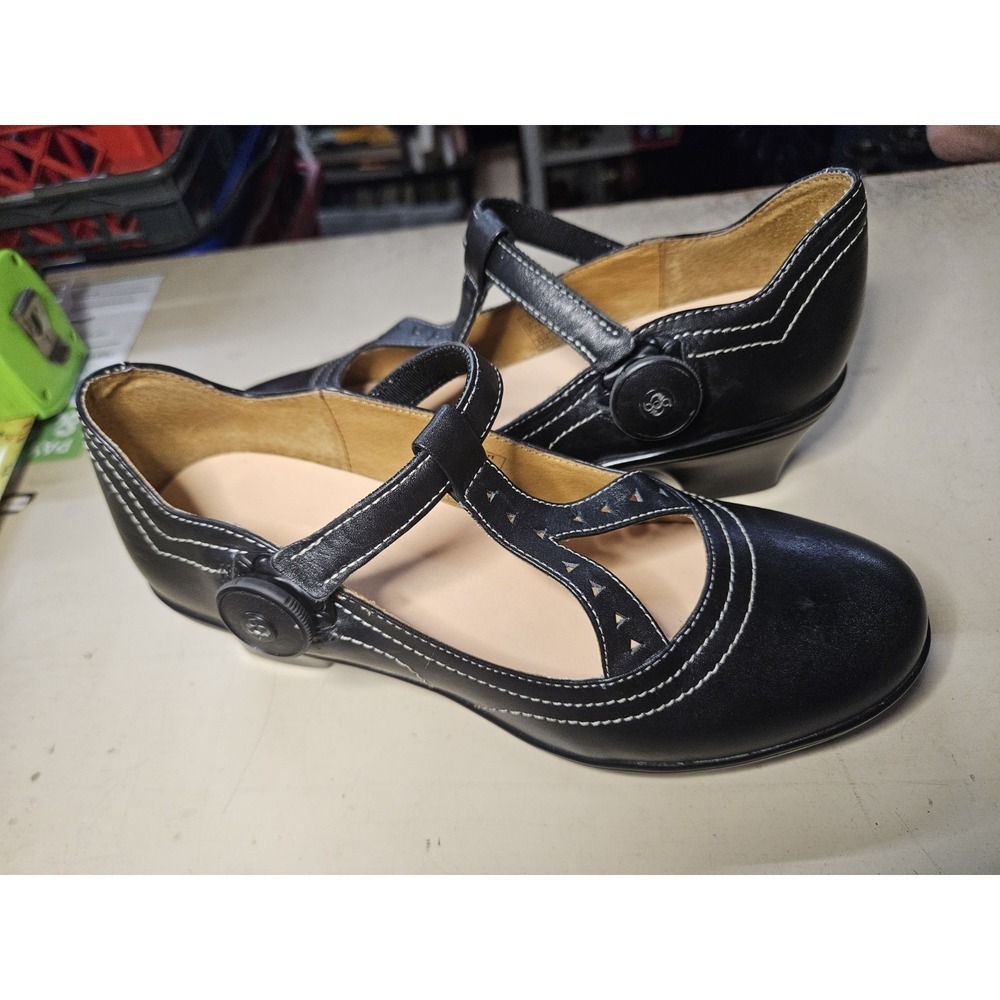 DR. COMFORT Womens Black Diabetic Leather Upper‎ Carmen Classic Pumps Siz 6.5 - Picture 12 of 12